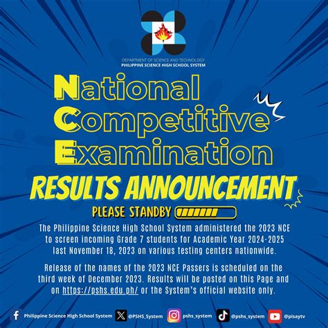 ADVISORY: RELEASE OF THE NAMES OF THE 2023 NCE .